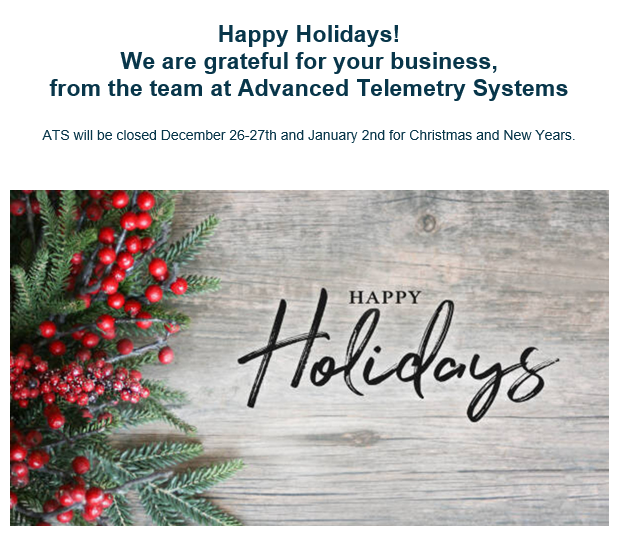 Happy Holidays!