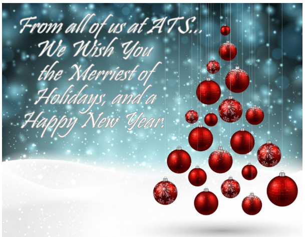 Happy Holidays & Happy New Year from ATS!