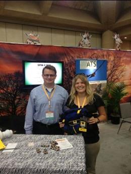 Peter Kuechle, ATS President, with Spin 2 Win winner
Meghan Jensen.